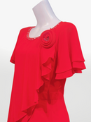 ERUKEI/エルケイ/ナイトドレス/キャバドレス/ドレス/ミディアムドレス/ワンピース/大きいサイズ/L1917