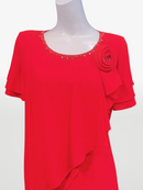 ERUKEI/エルケイ/ナイトドレス/キャバドレス/ドレス/ミディアムドレス/ワンピース/大きいサイズ/L1917