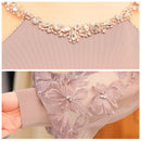 Veautt |VT04238/ナイトドレス/キャバドレス/パフスリーブ/シースルーレース