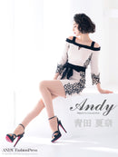 Andy/AN-OK2317/ワンピース/ミニドレス/レース/ウエストリボン