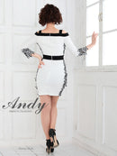 Andy/AN-OK2317/ワンピース/ミニドレス/レース/ウエストリボン