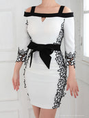 Andy/AN-OK2317/ワンピース/ミニドレス/レース/ウエストリボン