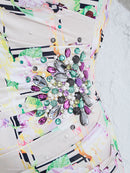 Andy/AN-OK1251/ワンピース/ミニドレス/プリント/タイトワンピース/ホルターネック