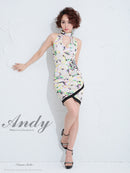 Andy/AN-OK1251/ワンピース/ミニドレス/プリント/タイトワンピース/ホルターネック