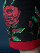 Andy/AN-OK1297/ワンピース/ミニドレス/ローズ/薔薇/プリント/タイトワンピース