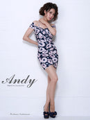 Andy/AN-OK1538/キャバワンピ/プリント/花柄/ミニワンピース
