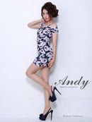 Andy/AN-OK1538/キャバワンピ/プリント/花柄/ミニワンピース