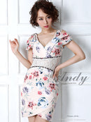 Andy/AN-OK1710/ワンピース/ミニドレス/タイトワンピース/プリント/花柄/フラワープリント