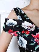 Andy/AN-OK1710/ワンピース/ミニドレス/タイトワンピース/プリント/花柄/フラワープリント