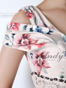 Andy/AN-OK1710/ワンピース/ミニドレス/タイトワンピース/プリント/花柄/フラワープリント