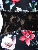 Andy/AN-OK1710/ワンピース/ミニドレス/タイトワンピース/プリント/花柄/フラワープリント