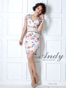 Andy/AN-OK1710/ワンピース/ミニドレス/タイトワンピース/プリント/花柄/フラワープリント