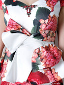 Andy/AN-OK1771/キャバドレス/花柄/プリント/ペプラム/ミニワンピ