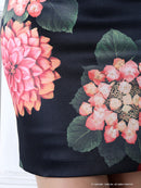 Andy/AN-OK1771/キャバドレス/花柄/プリント/ペプラム/ミニワンピ