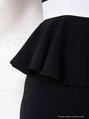 Andy/AN-OK1863/ワンピース/ミニドレス/ペプラム/カラードレス/バックリボン/オフショルダー/バイカラーキャバドレス