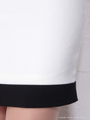 Andy/AN-OK1863/ワンピース/ミニドレス/ペプラム/カラードレス/バックリボン/オフショルダー/バイカラーキャバドレス