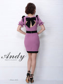 Andy/AN-OK1876/ナイトドレス/キャバドレス/ドレス/ミニドレス/ワンピース/パフスリーブ/バックリボン