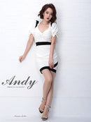 Andy/AN-OK1876/ナイトドレス/キャバドレス/ドレス/ミニドレス/ワンピース/パフスリーブ/バックリボン