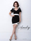 Andy/AN-OK1876/ナイトドレス/キャバドレス/ドレス/ミニドレス/ワンピース/パフスリーブ/バックリボン