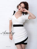 Andy/AN-OK1876/ナイトドレス/キャバドレス/ドレス/ミニドレス/ワンピース/パフスリーブ/バックリボン