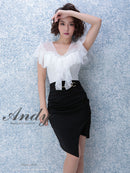 Andy|AN-OK1888ワンピース/ミニドレス/タイトドレス/レース/ツーカラー