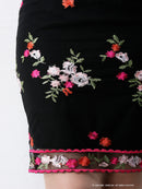 Andy/AN-OK2031/ワンピース/ミニドレス/チュール/花柄/刺繍/リボンブローチ