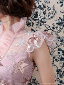 Andy/AN-OK2080/ワンピース/刺繡ドレス/ナイトドレス/キャバドレス/ミニドレス/タイトドレス