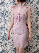 Andy/AN-OK2080/ワンピース/刺繡ドレス/ナイトドレス/キャバドレス/ミニドレス/タイトドレス