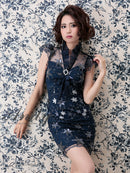 Andy/AN-OK2080/ワンピース/刺繡ドレス/ナイトドレス/キャバドレス/ミニドレス/タイトドレス