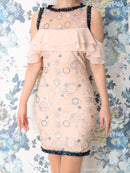 Andy/AN-OK2120/ワンピース/刺繡ドレス/ナイトドレス/キャバドレス/ミニドレス/オフショルダー