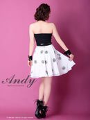 Andy/AN-OK2168/ワンピース/キャバドレス/カフス/ベルト付き/キャバドレス/花柄スカート/ツートンカラー/フレア/切替ワンピース/SALE/セール