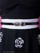 Andy/AN-OK2168/ワンピース/キャバドレス/カフス/ベルト付き/キャバドレス/花柄スカート/ツートンカラー/フレア/切替ワンピース/SALE/セール