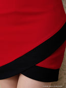 Andy/AN-OK2208/ワンピース/ミニドレス/オフショルダー/ビジュー/バイカラー