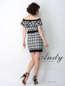 Andy/AN-OK2232/ワンピース/ミニドレス/フリル/ウエストリボン/オフショルダー