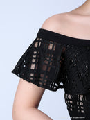 Andy/AN-OK2232/ワンピース/ミニドレス/フリル/ウエストリボン/オフショルダー