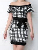 Andy/AN-OK2232/ワンピース/ミニドレス/フリル/ウエストリボン/オフショルダー