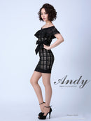 Andy/AN-OK2232/ワンピース/ミニドレス/フリル/ウエストリボン/オフショルダー