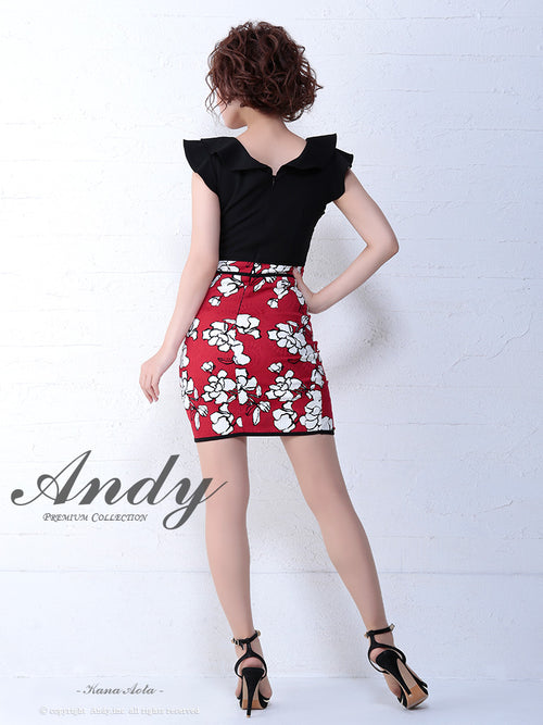 Andy/AN-OK2237/キャバドレス/ワンピース/タイトドレス/プリントスカート