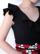 Andy/AN-OK2237/キャバドレス/ワンピース/タイトドレス/プリントスカート/切替ワンピース