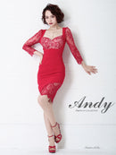 Andy/AN-OK2266/ワンピース/ミニドレス/キャバドレス/レース/リボン/袖あり/アシンメトリー/タイト