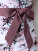 Andy/AN-OK2282/ワンピース/キャバドレス/ミニドレス/フラワープリント/ウエストリボン