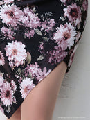 Andy/AN-OK2282/ワンピース/キャバドレス/ミニドレス/フラワープリント/ウエストリボン