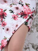 Andy/AN-OK2282/ワンピース/キャバドレス/ミニドレス/フラワープリント/ウエストリボン