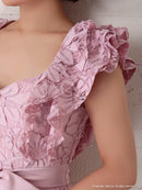 Andy/AN-OK2299/ワンピース/ミニドレス/総レース/フリル/ウエストリボン/ワンカラー