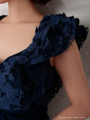 Andy/AN-OK2299/ワンピース/ミニドレス/総レース/フリル/ウエストリボン/ワンカラー