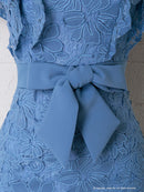 Andy/AN-OK2299/ワンピース/ミニドレス/総レース/フリル/ウエストリボン/ワンカラー