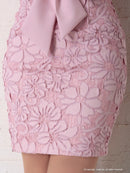 Andy/AN-OK2299/ワンピース/ミニドレス/総レース/フリル/ウエストリボン/ワンカラー