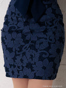 Andy/AN-OK2299/ワンピース/ミニドレス/総レース/フリル/ウエストリボン/ワンカラー