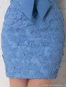 Andy/AN-OK2299/ワンピース/ミニドレス/総レース/フリル/ウエストリボン/ワンカラー