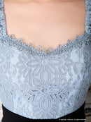 Andy/AN-OK2322/ワンピース/ミニドレス/総レース/ウエストリボン/袖あり